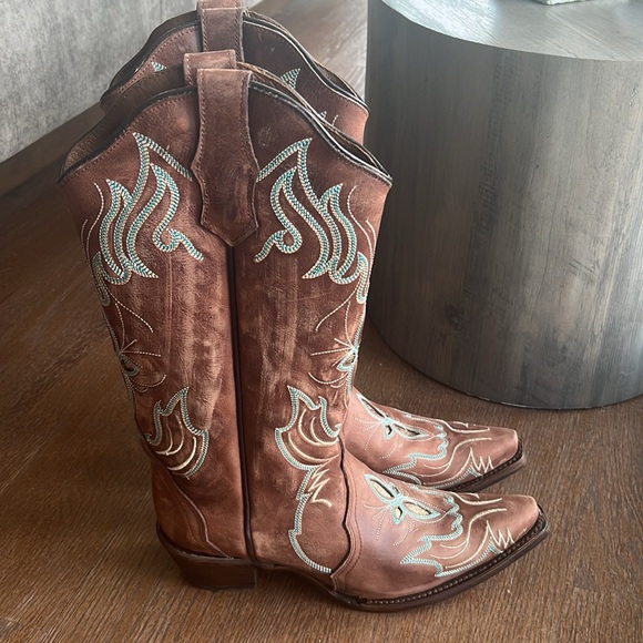 Corral Circle G snip toe cowboy boots 9.5 New In Box - Picture 5 of 13